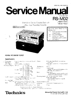 Technics - RSM-02 - Service manual 